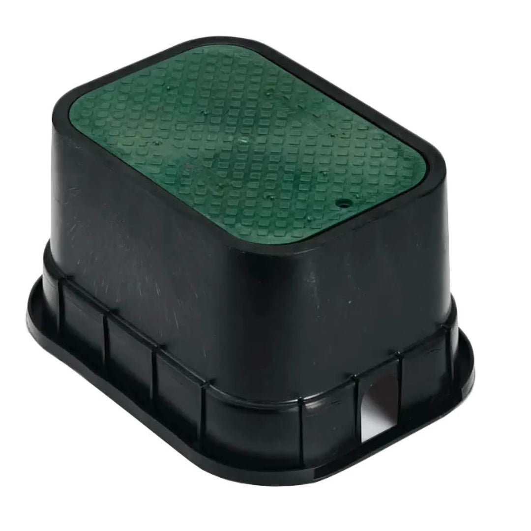 Rain Bird PVB Pro Standard Valve Box with Drop-in Green Lid, Black Body - PVBSTD (A12500)