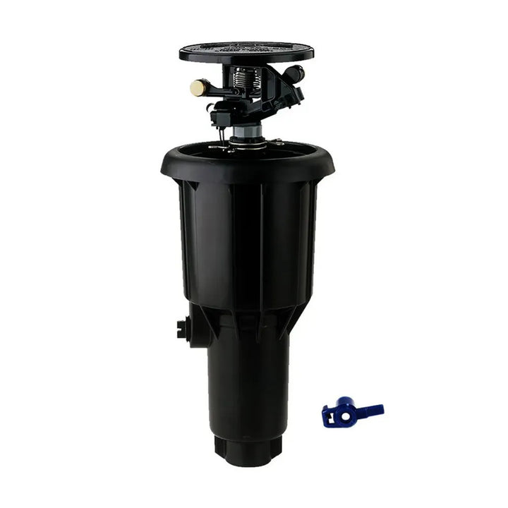 Rain Bird Maxi-Paw Pop-Up Impact Rotor Sprinkler with #8 Blue Nozzle, Full Circle or Part Circle, 1/2" - 2045A