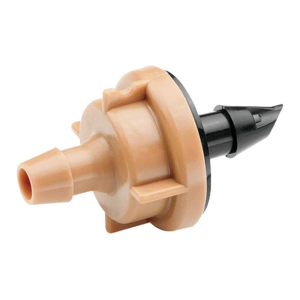 Rain Bird 5.0 GPH Pressure-Compensating Module Drip Emitter, Barb Inlet, Light Brown - PC05