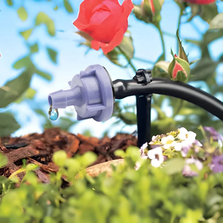 Rain Bird 7.0 GPH Pressure-Compensating Module Drip Emitter, Barb Inlet, Violet - PC07