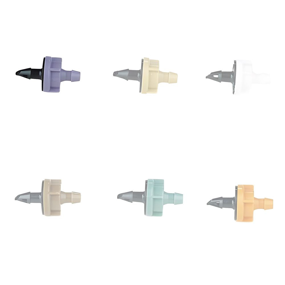 Rain Bird 7.0 GPH Pressure-Compensating Module Drip Emitter, Barb Inlet, Violet - PC07