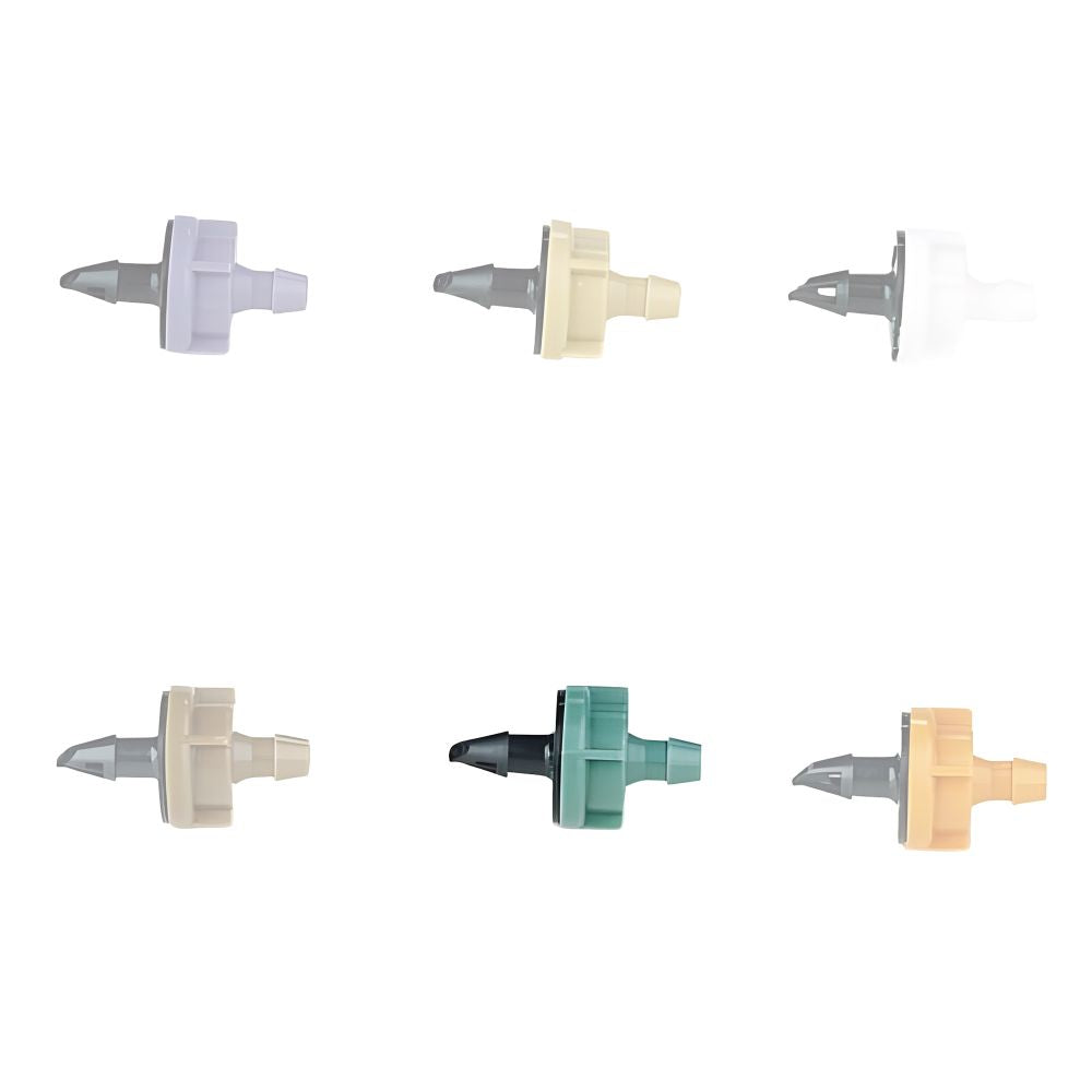 Rain Bird 10.0 GPH Pressure-Compensating Module Drip Emitter, Barb Inlet, Green - PC10