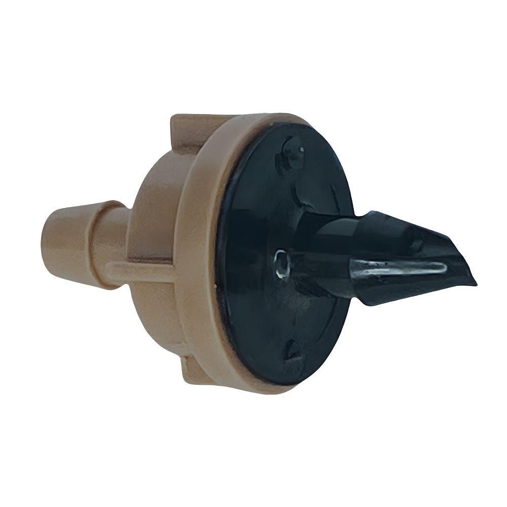 Rain Bird 12.0 GPH Pressure-Compensating Module Drip Emitter, Barb Inlet, Dark Brown - PC12