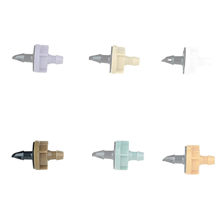 Rain Bird 12.0 GPH Pressure-Compensating Module Drip Emitter, Barb Inlet, Dark Brown - PC12