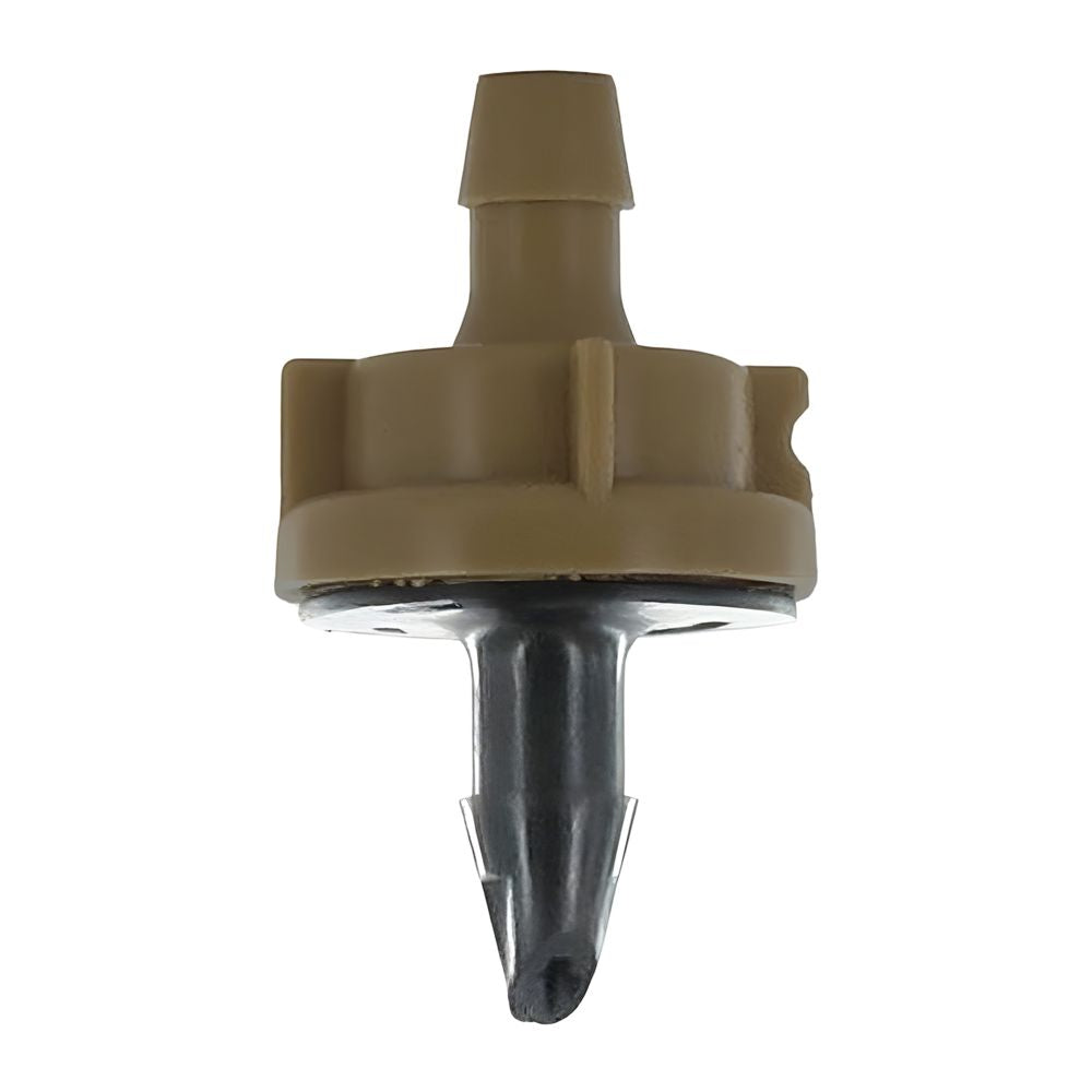 Rain Bird 12.0 GPH Pressure-Compensating Module Drip Emitter, Barb Inlet, Dark Brown - PC12
