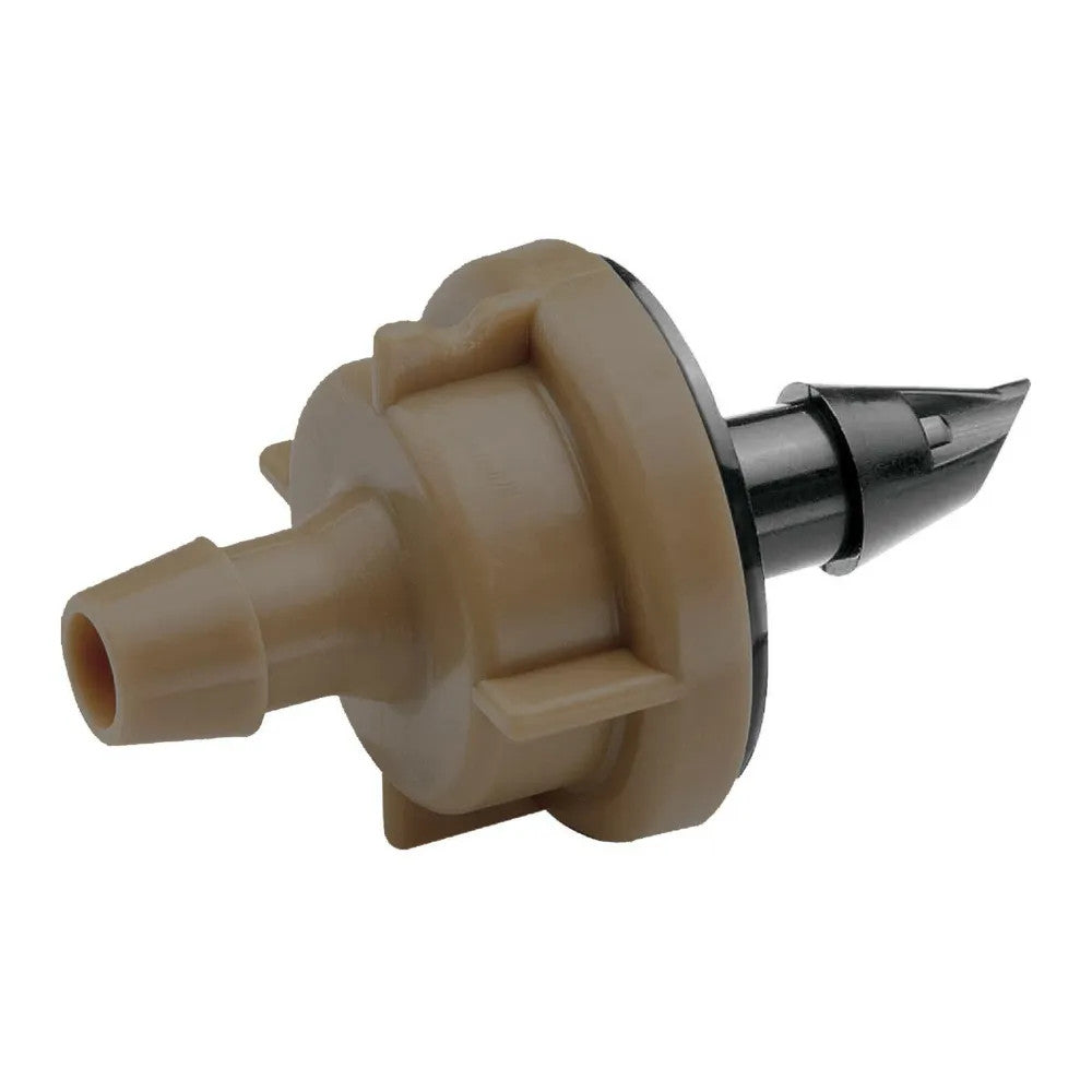 Rain Bird 12.0 GPH Pressure-Compensating Module Drip Emitter, Barb Inlet, Dark Brown - PC12