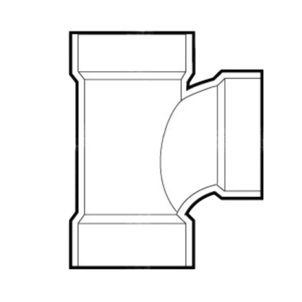 2" PVC Sanitary Tee DWV (Drain Waste and Vent) - Hub