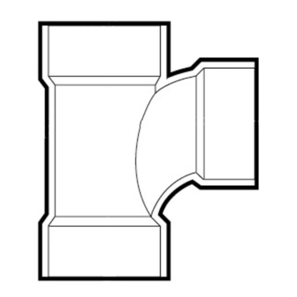 3" PVC Sanitary Tee DWV(Drain Waste and Vent) - Hub