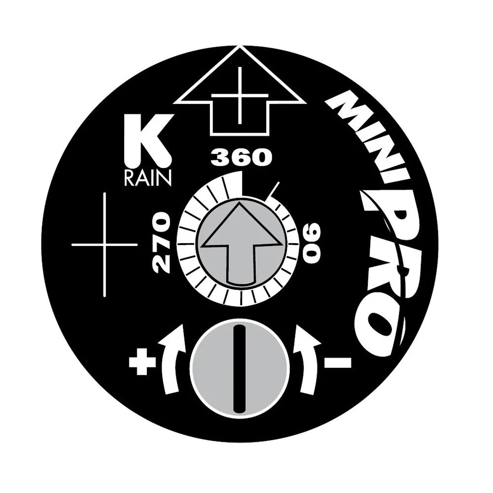 K-Rain MiniPro 4" Rotor with Adjustable Arc, (5) Interchangeable Nozzles Included, 1/2" Inlet - 13003