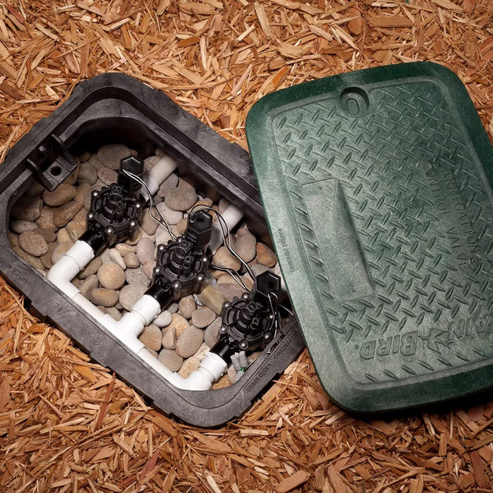 RainBird VB-STD (A11400) Standard Rectangular Valve Box with Green Lid