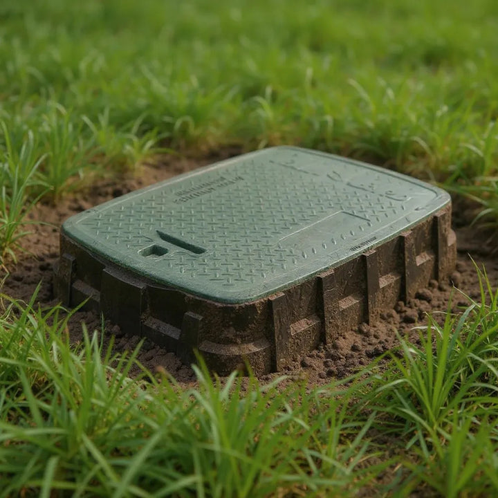 Rain Bird Jumbo Valve Box w/ Green Lid - VBJMB