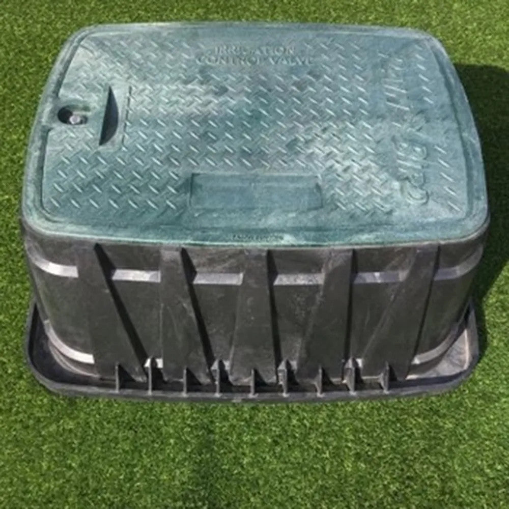 Rain Bird Jumbo Valve Box w/ Green Lid - VBJMB