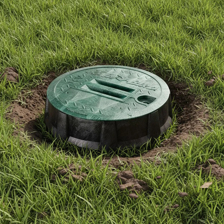 Rain Bird 10" Round Valve Box with Green Lid - VB10RND (A11450)