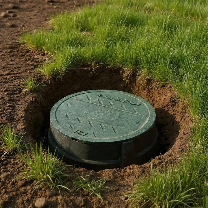 Rain Bird 7" Round Valve Box with Green Lid - VB7RND (A11480)