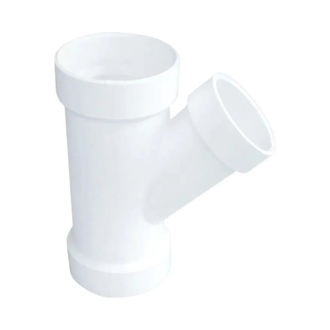 3" x 3" x 2" PVC Reducing Wye DWV (Drain Waste and Vent) - Hub