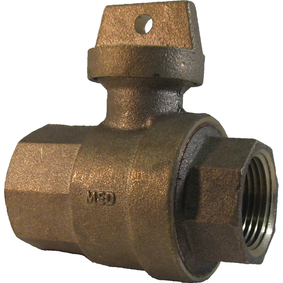 AY McDonald 1" Ball Valve Curb Stop, FIP x FIP