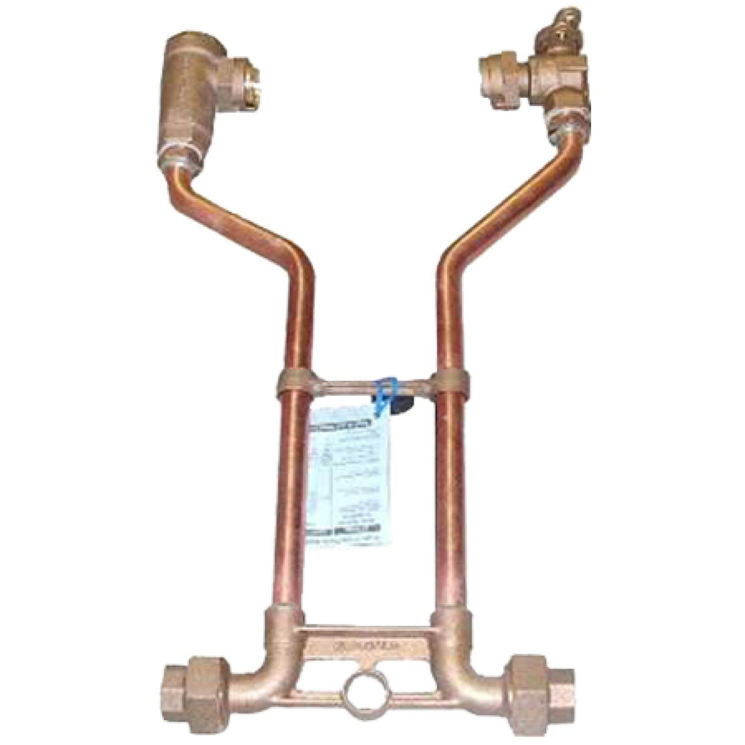 1 x 18" CTS x CTS Grip Water Meter Setter with Double Check Valve