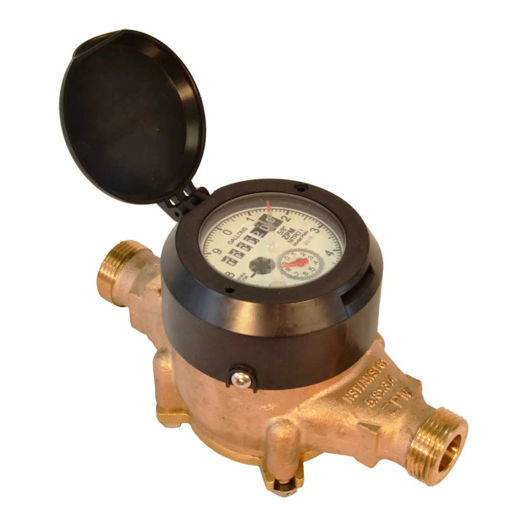 Zenner 5/8" x 3/4" Multi-Jet Cold Water Meter, Gallons - PMN-02