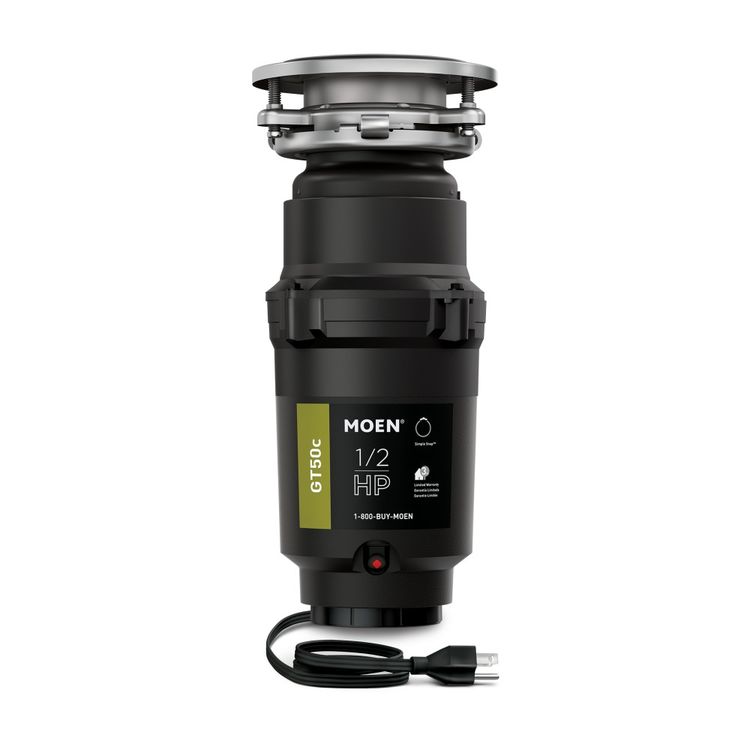 MOEN GT50C 1/2 HP GARBAGE DISPOSAL WITH CORD