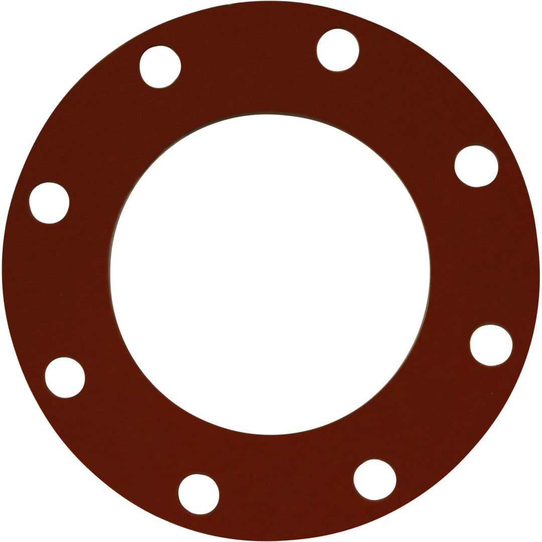 6 x 1/8" Full Face Red Rubber Gasket