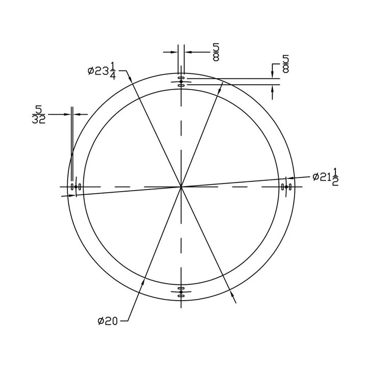 Norwesco 20" Domed Septic Tank Lid with Gasket - 62408