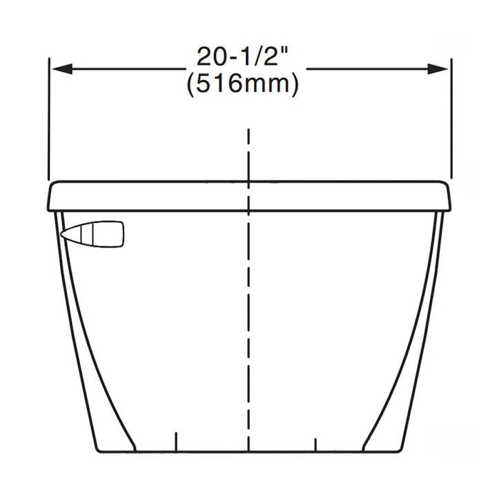 American Standard Toilet Tank Only, Pressure Assist, 1.6 GPF, White - 4142.016.020
