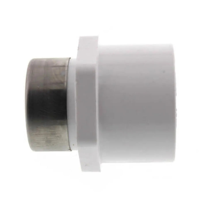 PVCFES134 1" SLIP x 3/4" FIP ADAPTER WITH STAINLESS COLLAR