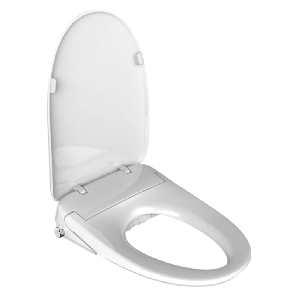 Trone Doccia Elongated Electronic Bidet Seat, Soft Close, Heated Seat with Nightlight and Remote Control - DEBSERN.WH