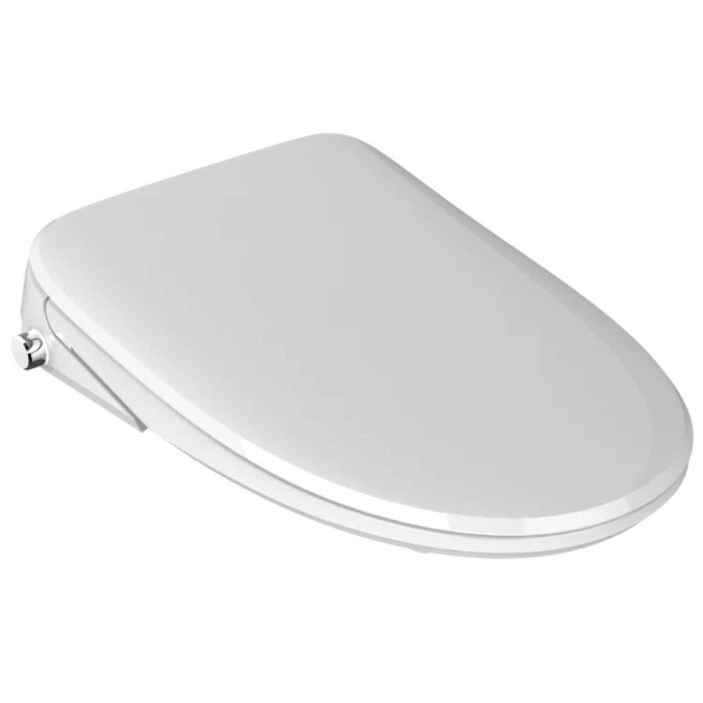 Trone Doccia Elongated Electronic Bidet Seat, Soft Close, Heated Seat with Nightlight and Remote Control - DEBSERN.WH