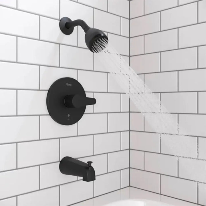 PFISTER R89-060B PFIRST MODERN SHOWER ONLY TRIM MATTE BLACK- LESS HEAD