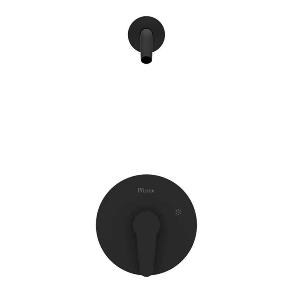 PFISTER R89-060B PFIRST MODERN SHOWER ONLY TRIM MATTE BLACK- LESS HEAD