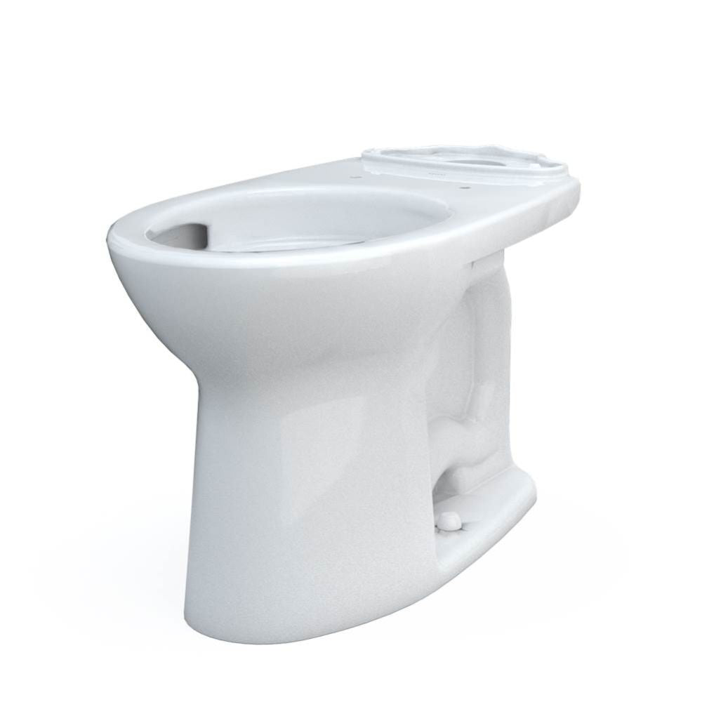 TOTO Drake Elongated Universal Height Toilet Bowl with CeFiONtect, Cotton White - C776CEFG#01