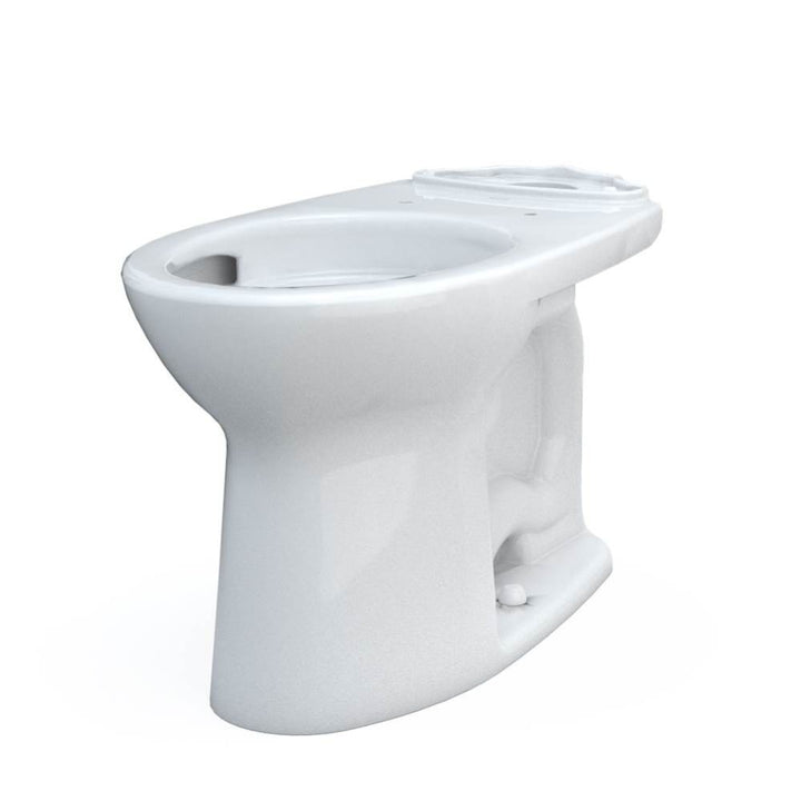TOTO Drake Elongated Universal Height Toilet Bowl with CeFiONtect, Cotton White - C776CEFG#01