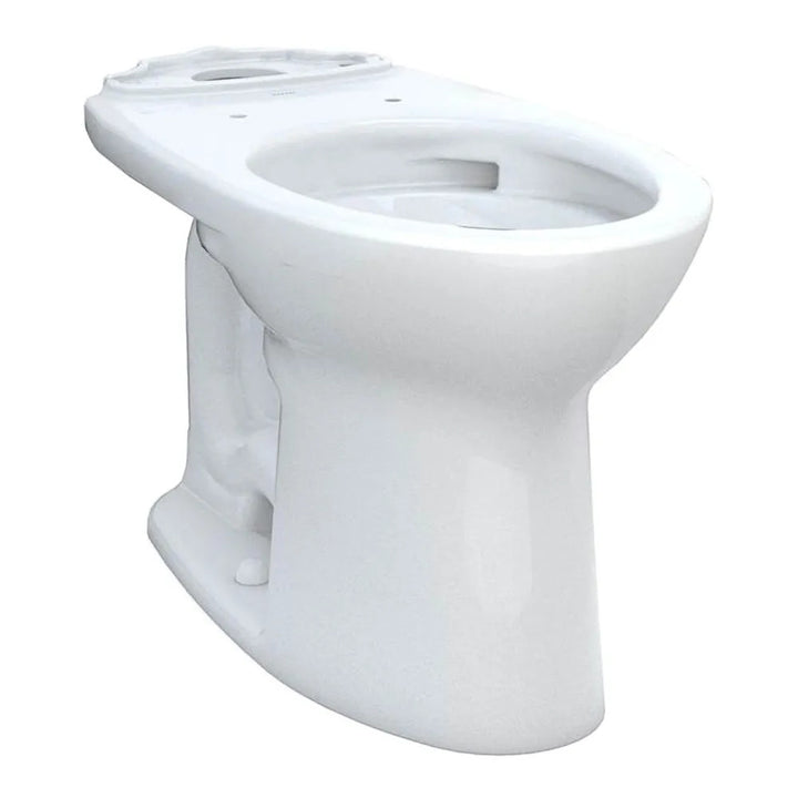 TOTO Drake Elongated Universal Height Toilet Bowl with CeFiONtect, Cotton White - C776CEFG#01