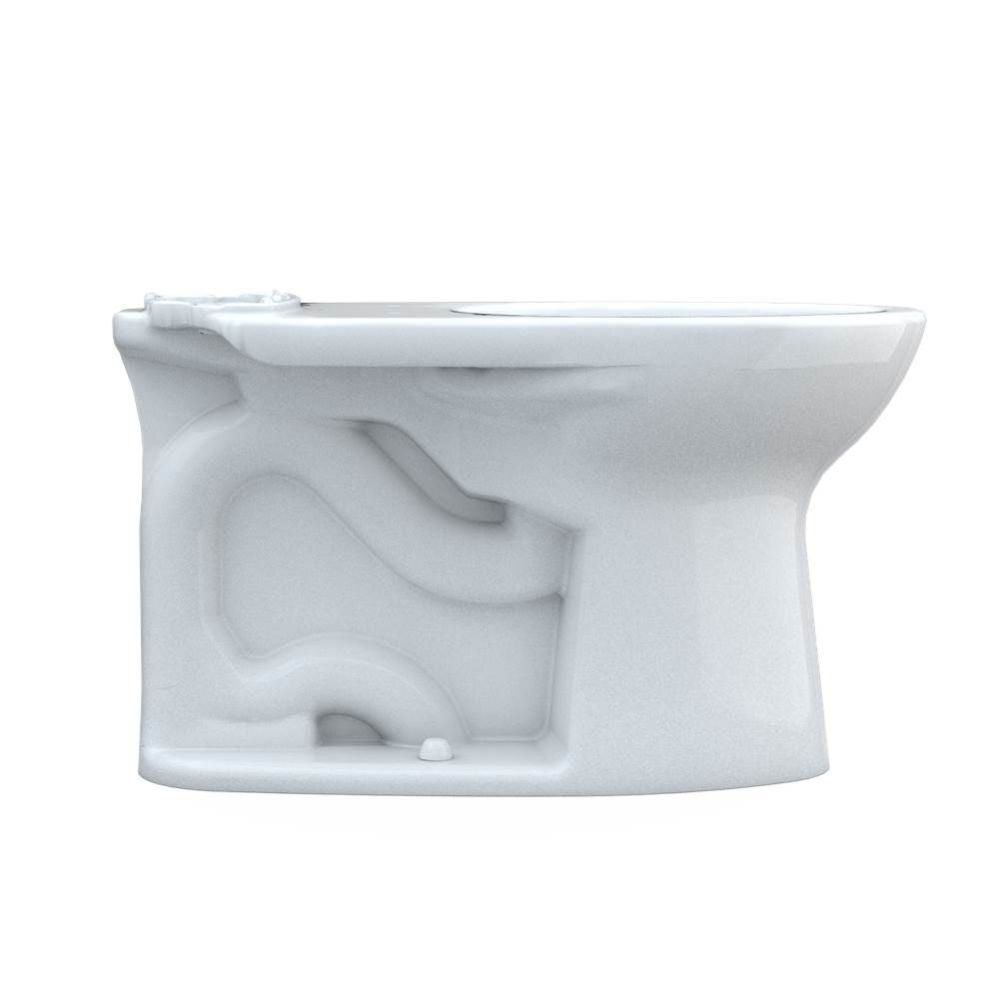 TOTO Drake Elongated Universal Height Toilet Bowl with CeFiONtect, Cotton White - C776CEFG#01