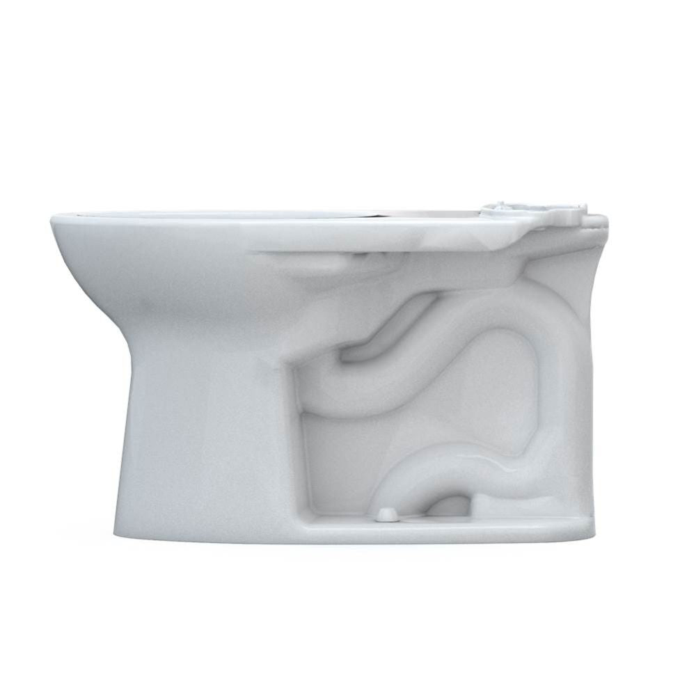 TOTO Drake Elongated Universal Height Toilet Bowl with CeFiONtect, Cotton White - C776CEFG#01