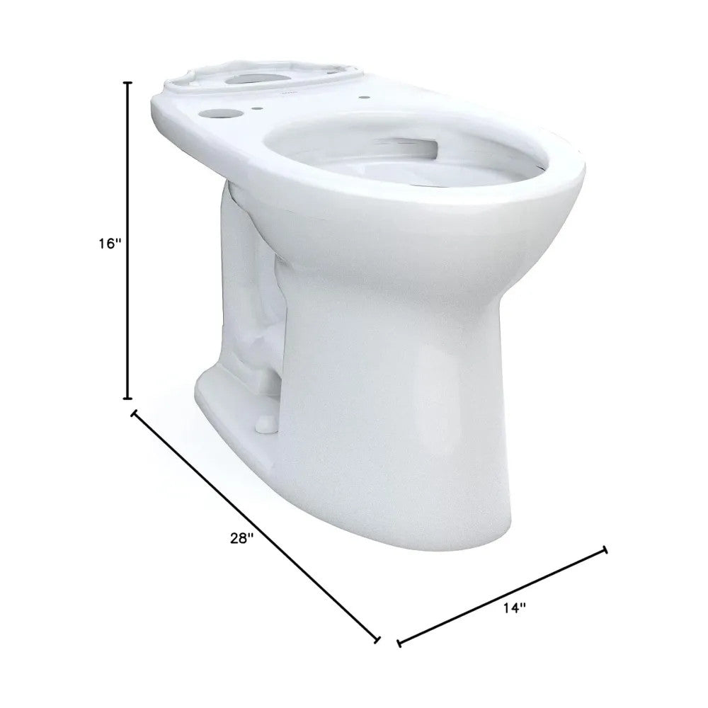 TOTO 21 Drake Elongated Toilet Bowl Only, Cotton White, WASHLET+ - C776CEGT40#01