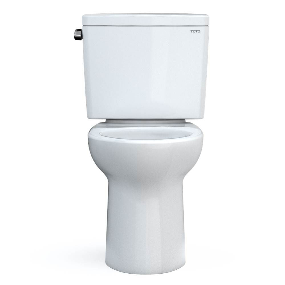 TOTO Drake Two-Piece Toilet, 1.28 GPF, Less Seat, Universal Height, Cotton White - CST776CEFG#01