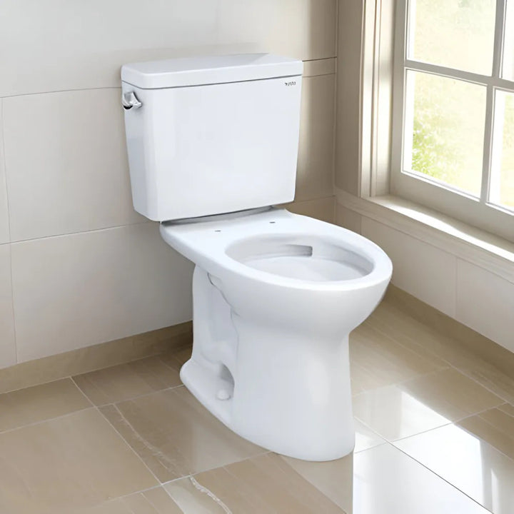 TOTO Drake Two-Piece Toilet, CEFIONTECT, TORNADO FLUSH, 1.6 GPF, Less Seat, Cotton White - CST776CSG#01