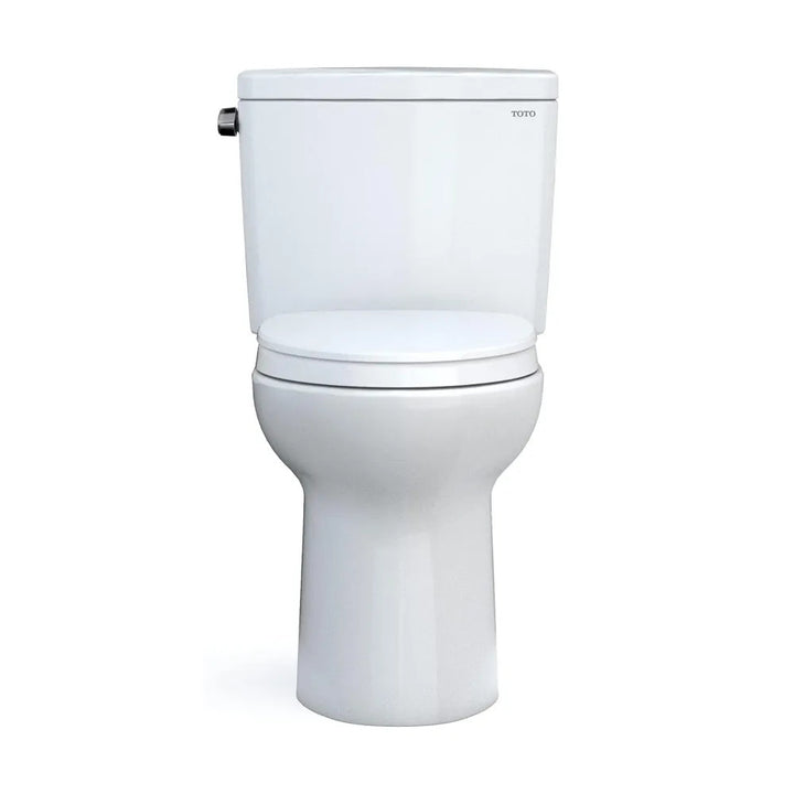 TOTO Drake Two-Piece Toilet with SoftClose Seat, Universal Height, 1.28 GPF, Cotton - MS776124CEFG#01