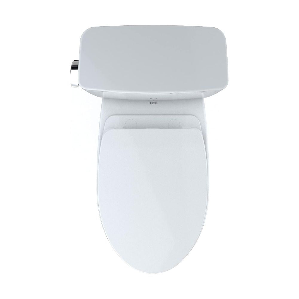 TOTO Drake Two-Piece Toilet with SoftClose Seat, Universal Height, 1.28 GPF, Cotton - MS776124CEFG#01