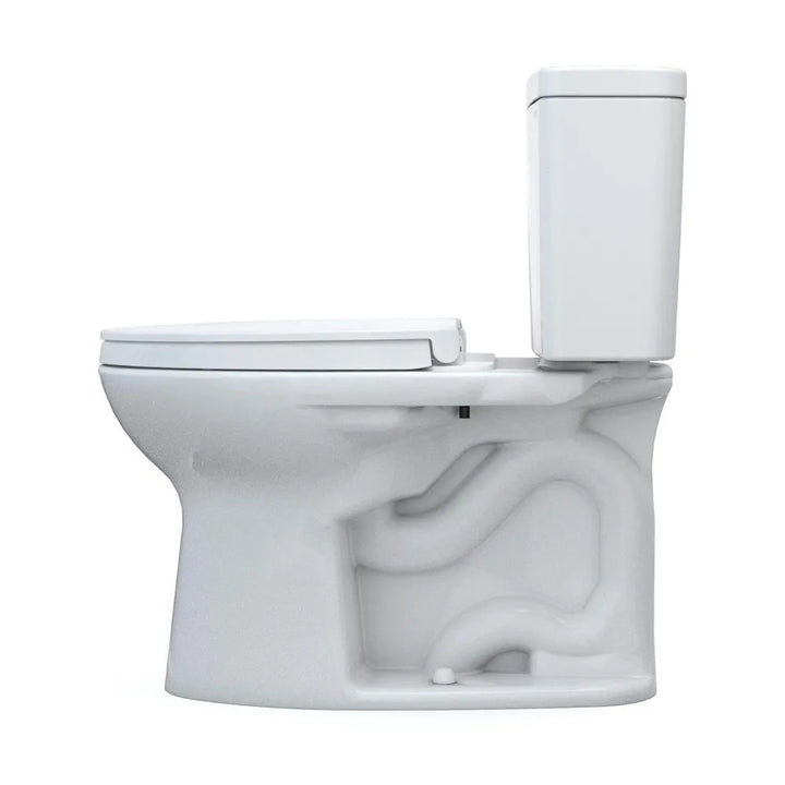 TOTO MS776124CSG#01 21 Drake Elongated 1.6 gpf Tornado Flush Toilet with CeFiONtect - Cotton White