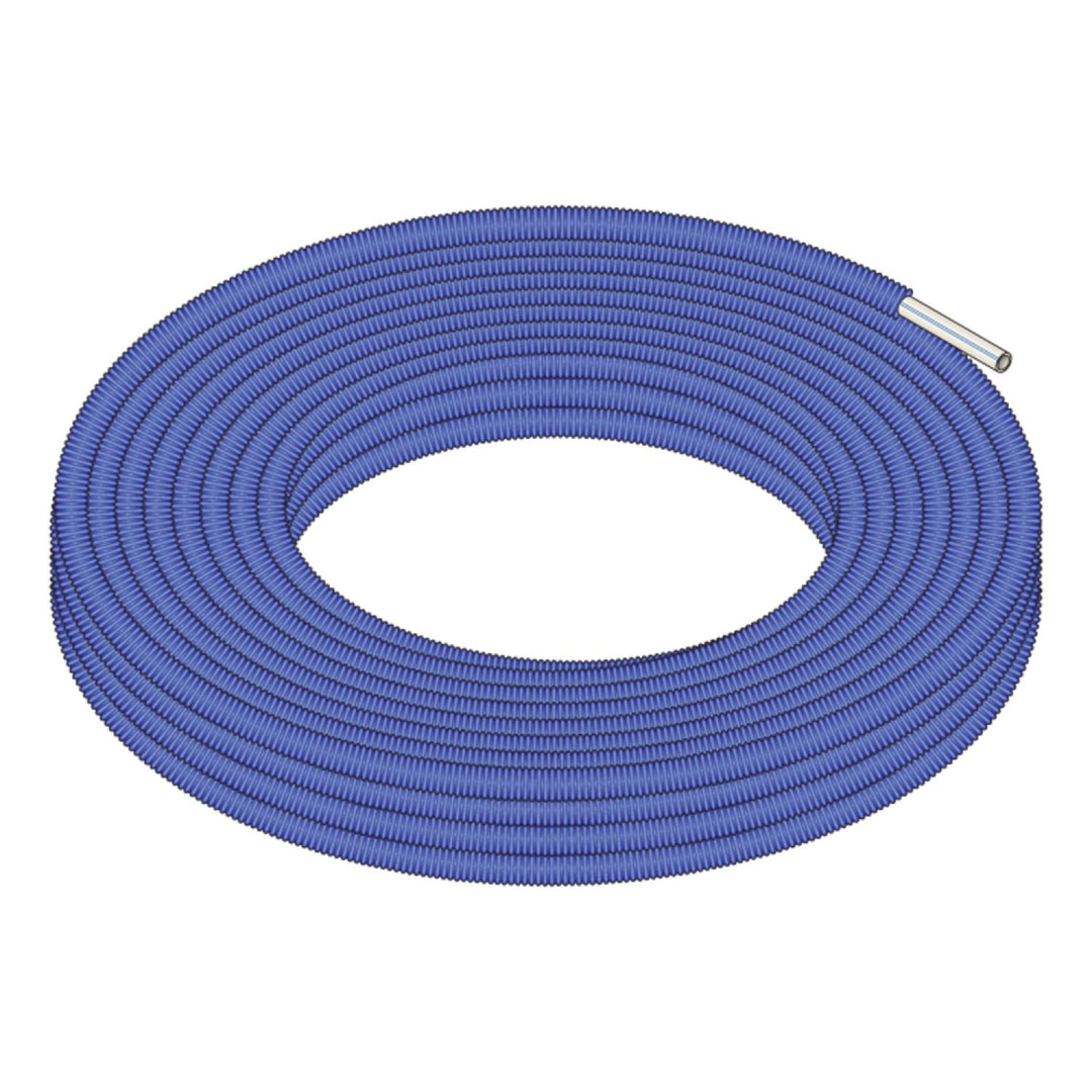 1" PEX Tubing Roll, 100 feet - White Pipe/Blue Sleeve