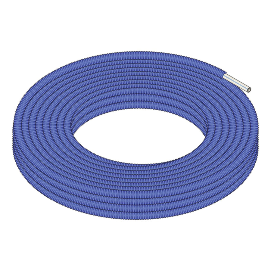 1" PEX Tubing Roll, 100 feet - White Pipe/Blue Sleeve