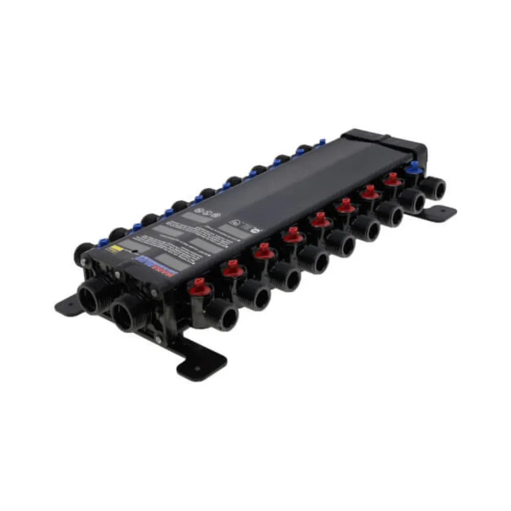 Viega 49615 ManaBloc Standard 18-Port, Less Outlet Adapters - 8 Hot/ 10 Cold