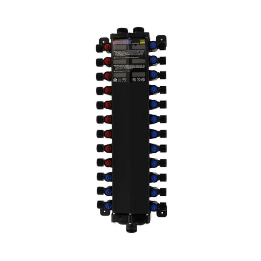 Viega 49620 ManaBloc Standard 24-Port, Less Outlet Adapters - 9 Hot/ 15 Cold