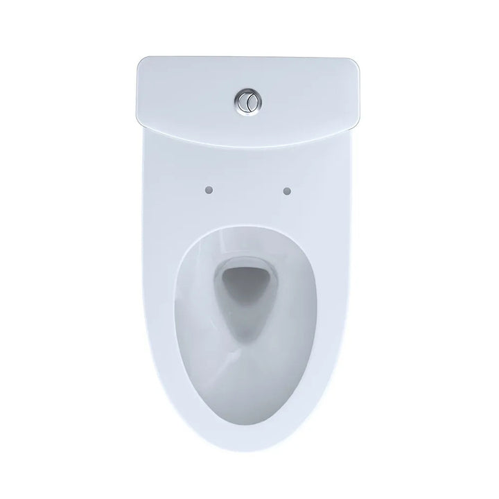 TOTO Aquia IV Two-Piece Toilet, Elongated, Universal Height, Dual Flush, 1.28 and 0.9 GPF, Cotton White- CST446CEMFGN#01