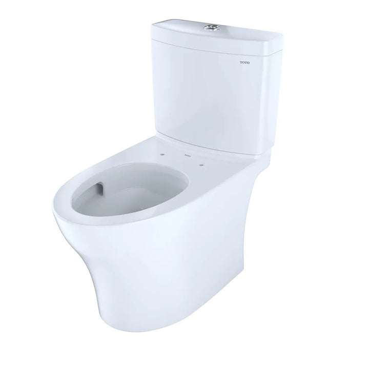 TOTO Aquia IV Two-Piece Toilet, Elongated, Universal Height, Dual Flush, 1.28 and 0.9 GPF, Cotton White- CST446CEMFGN#01