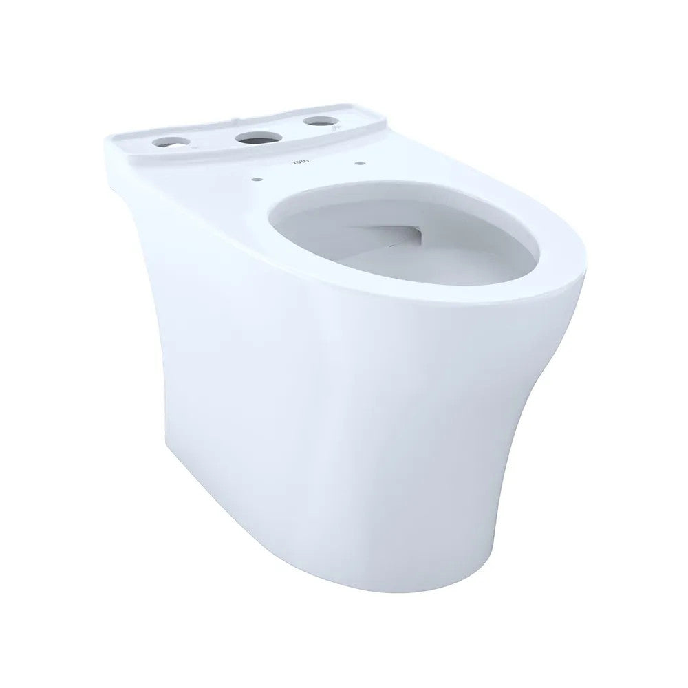 TOTO Aquia IV Two-Piece Toilet, Elongated, Universal Height, Dual Flush, 1.28 and 0.9 GPF, Cotton White- CST446CEMFGN#01