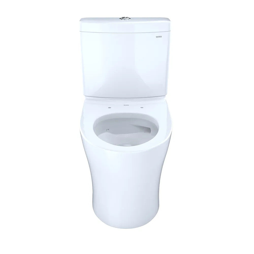 TOTO Aquia IV Two-Piece Toilet, Elongated, Universal Height, Dual Flush, 1.28 and 0.9 GPF, Cotton White- CST446CEMFGN#01